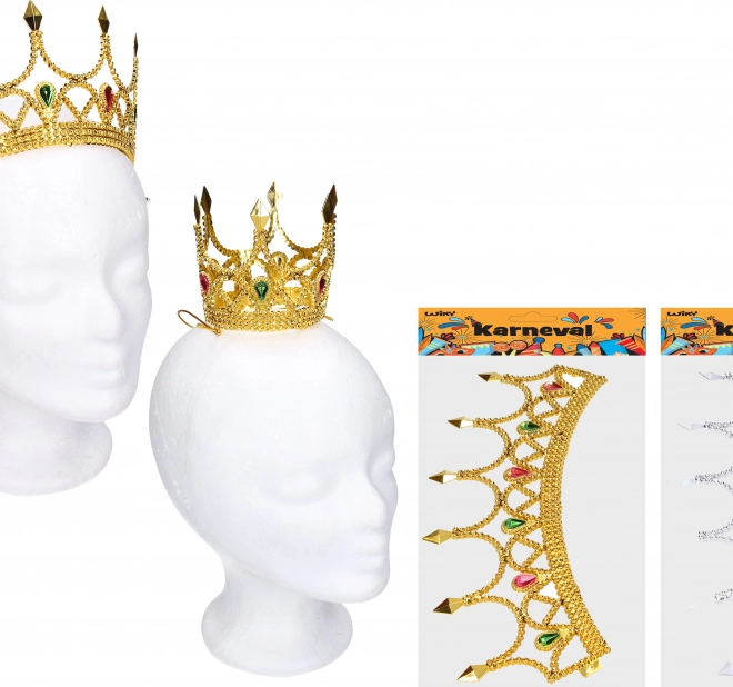 Corona da carnevale in colore oro/argento