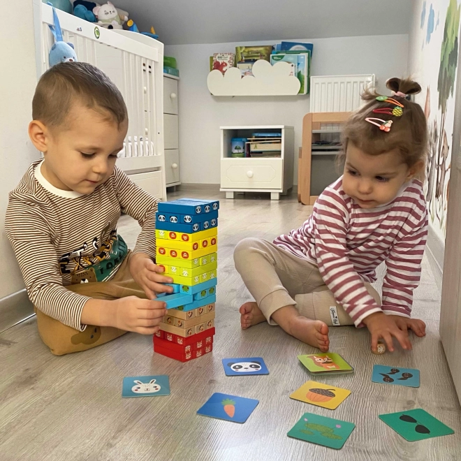 Gioco di legno Jenga Animali TOOKY TOY