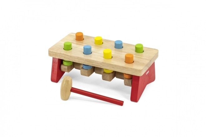 Giocattolo in legno con pioli colorati