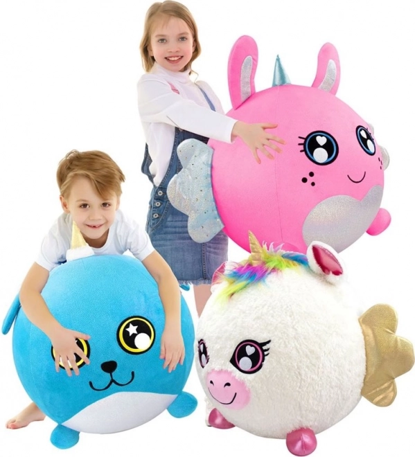 Biggies - unicorno di peluche gonfiabile 45 cm