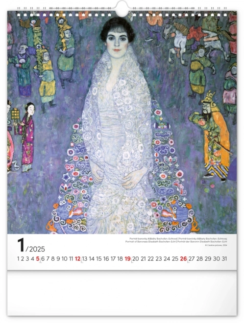 Calendario da parete Gustav Klimt 2025