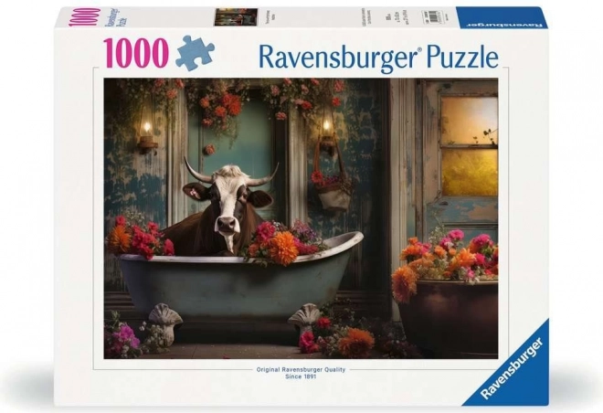 Puzzle Mucca in Vasca 1000 Pezzi Ravensburger