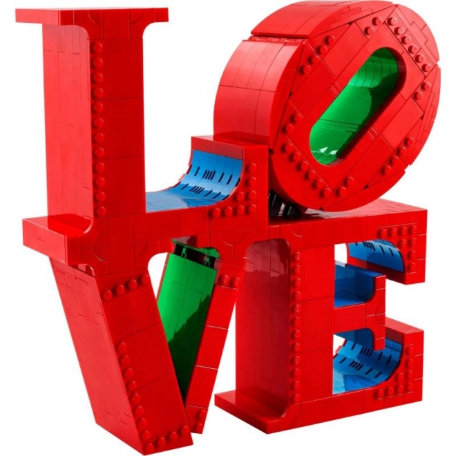 Scultura d'amore LEGO Art