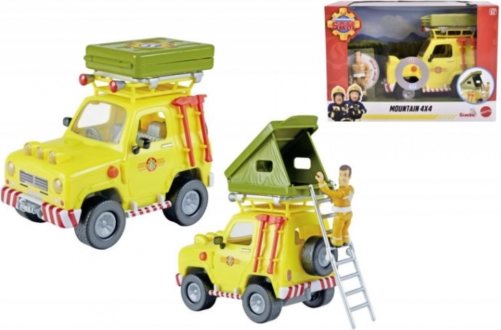 Pompiere Sam fuoristrada 4x4 con figura 16 cm