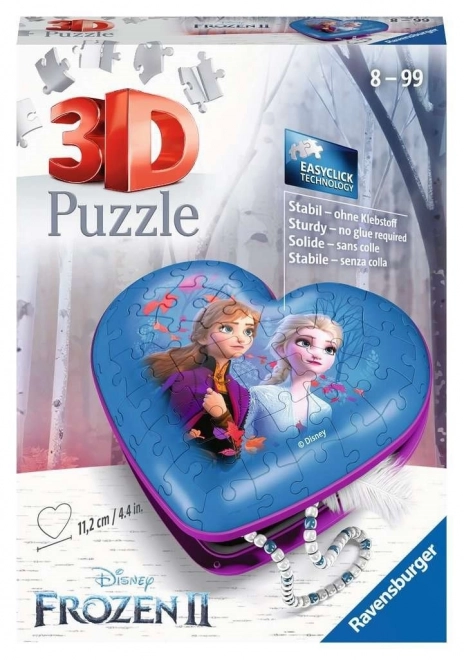 Puzzle 3D cuore Frozen 2