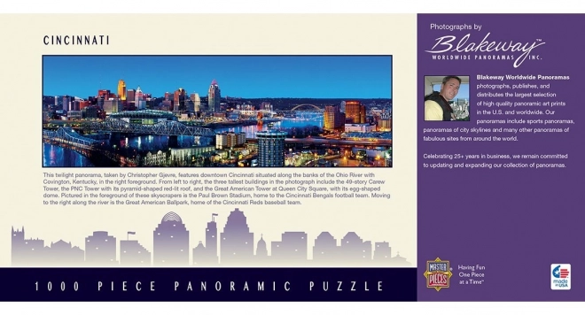 Puzzle panoramico Cincinnati Ohio 1000 pezzi