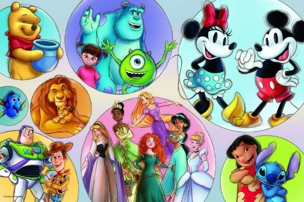 Puzzle Super Shape XL Mondo Colorato Disney 160 pezzi