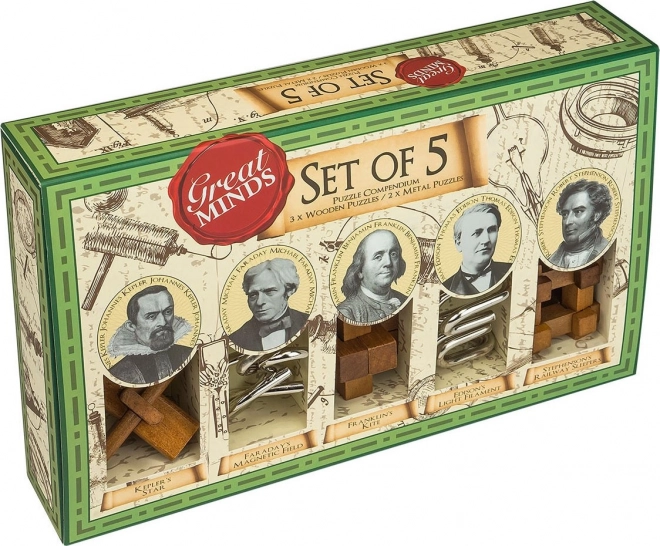 Set di 5 rompicapi Great Minds di Professor Puzzle