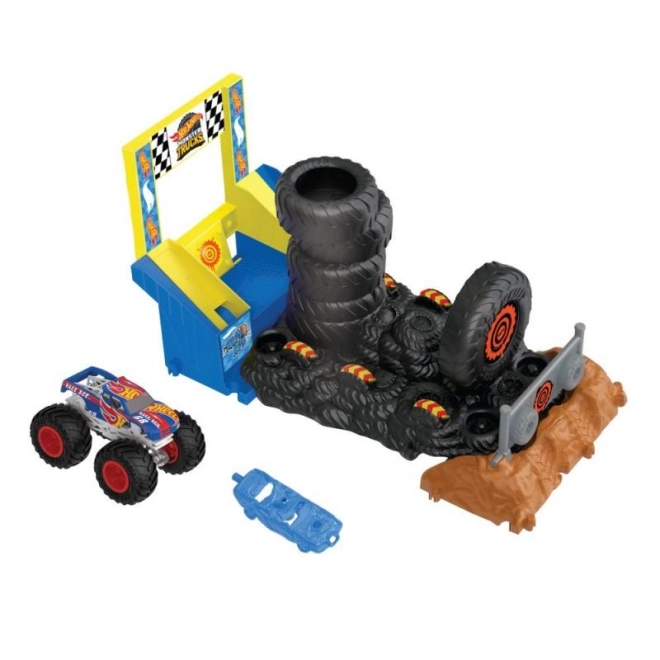 Set da gioco Sfida di Corsa Monster Trucks Arena Hot Wheels