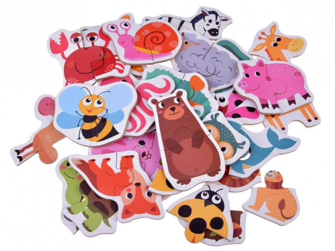 Puzzle Animali Colorati 24 Pezzi