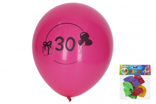 Set di palloncini gonfiabili 30 cm numero 30