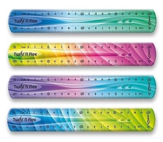 Righello flessibile Twist'n Flex arcobaleno 20 cm