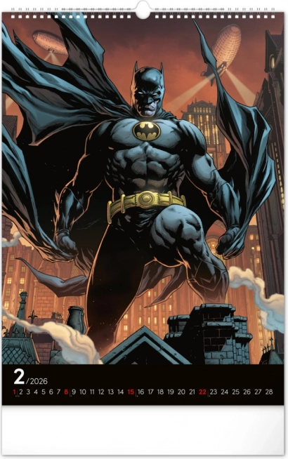 Calendario da parete Batman Dark 2026