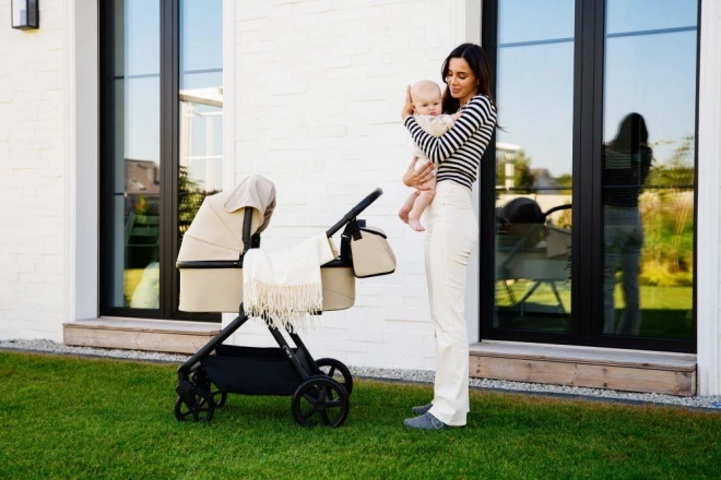 Passeggino combinato 2 in 1 MoMi Giselle beige 2024