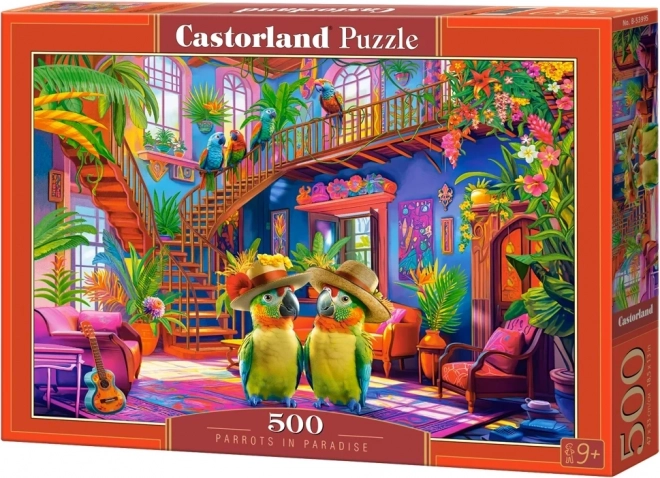 Puzzle pappagalli in paradiso 500 pezzi