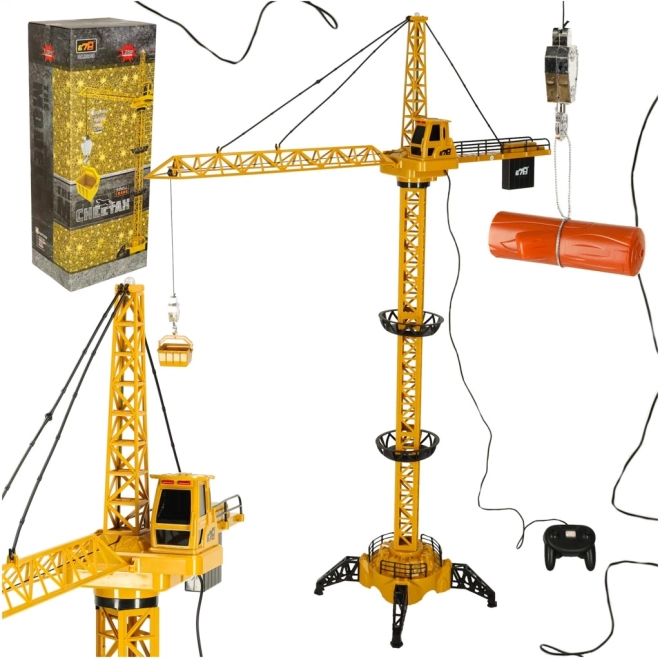 Gru telecomandata da costruzione con gancio 4CH 128cm