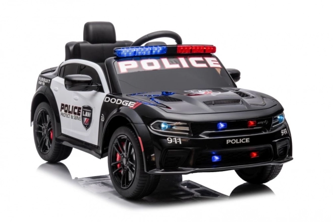 Auto a batteria Dodge Charger della polizia nero