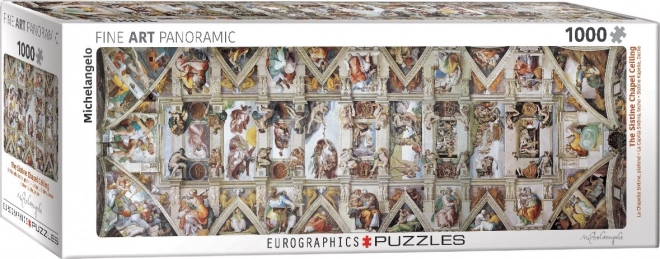 Puzzle Panoramico Soffitto Cappella Sistina 1000 Pezzi