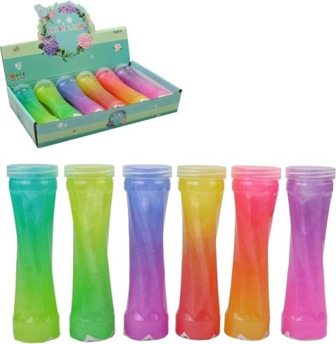Bottiglia con slime putty tipo plastilina 19 × 5 cm, 6 colori