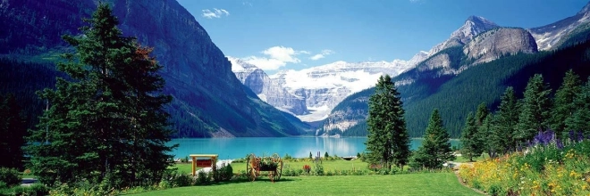 Puzzle panoramico Lago Louise, Canadian Rockies 1000 pezzi