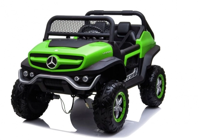 Auto elettrico per bambini Mercedes Unimog verde