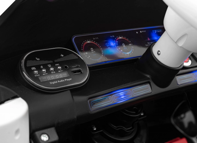 Mercedes Benz AMG EQA per bambini nero + Telecomando + Cinture di sicurezza a 5 punti + EVA + Display MP3 + LED