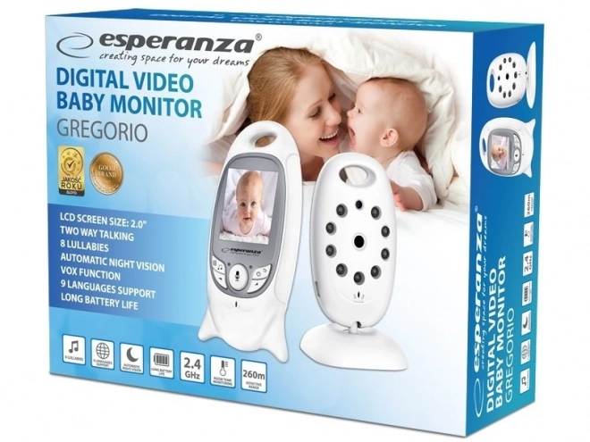 Baby monitor LCD con schermo da 2.0 pollici