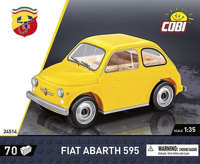 Modello Fiat Abarth 595 con blocchi di costruzione