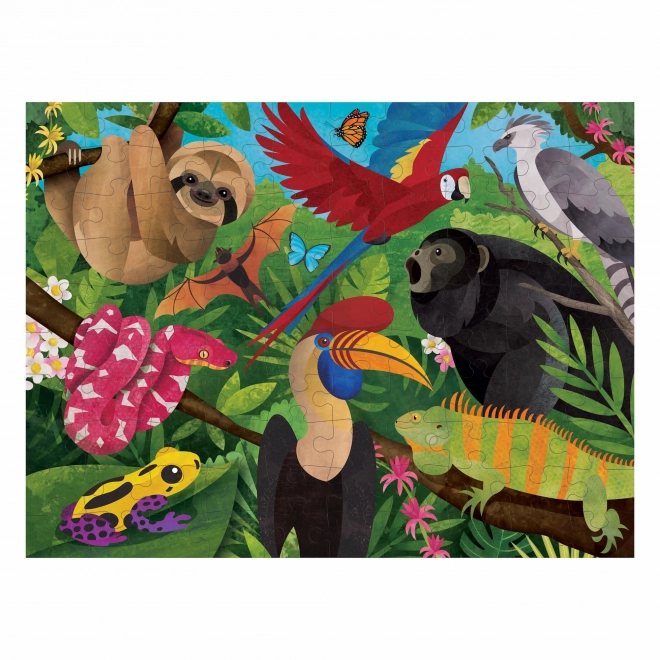 Puzzle doppio Rainforest sopra e sotto 100 pezzi