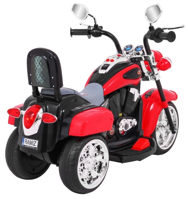 Motocicletta Chopper NightBike bianca – rosso