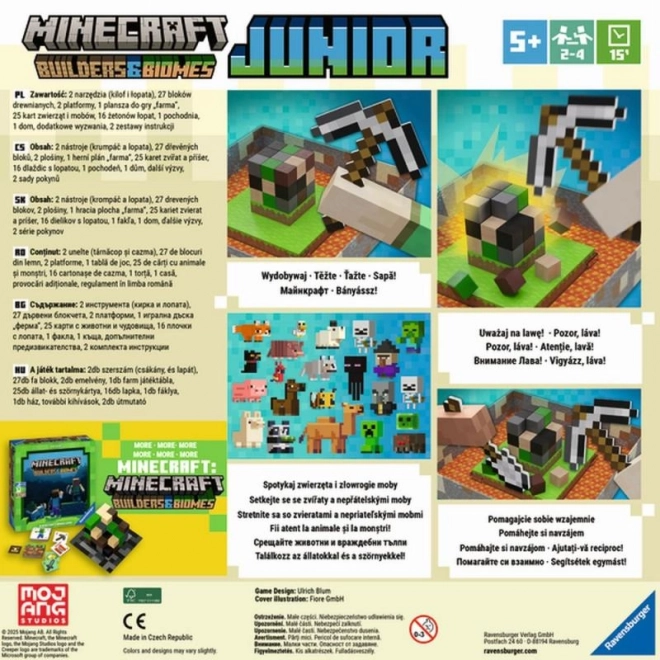 Minecraft: builders & biomes junior - gioco da tavolo