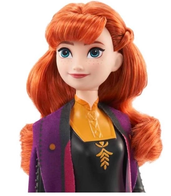 Bambola Frozen Elsa - Disney Il Regno di Ghiaccio 2 – Anna in abito nero-arancione