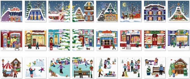 Calendario dell'Avvento Puzzle Eurographics Mercatino di Natale