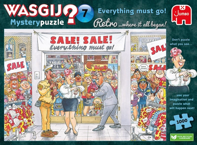 Puzzle jumbo Wasgij Mystery 7: Tutto deve sparire! 1000 pezzi