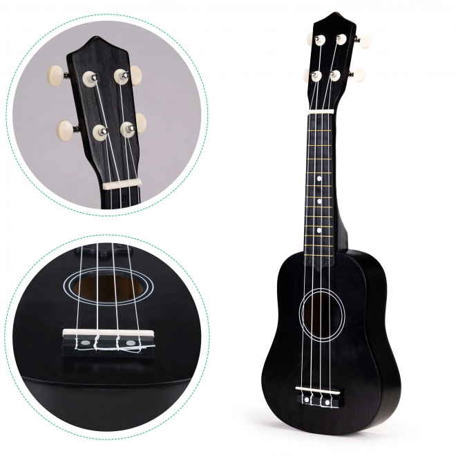 Ukulele in legno per bambini con corde in nylon