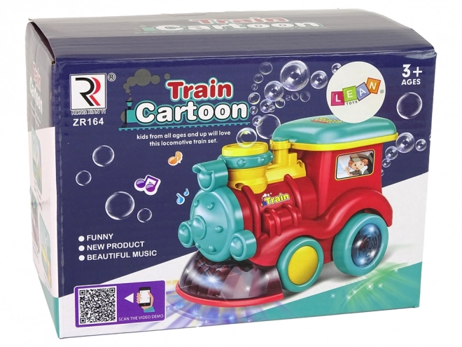 Locomotiva Bolle di Sapone Rossa con Luci e Suoni