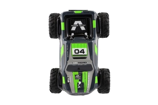 Pick-up RC fuoristrada grigio-verde a batteria