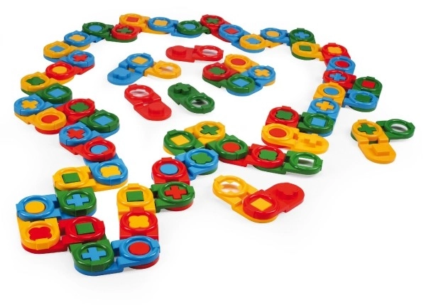 Domino in plastica 64 pezzi Wader