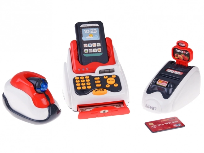 Set Mini Market Cassa Scanner Lettore Carte