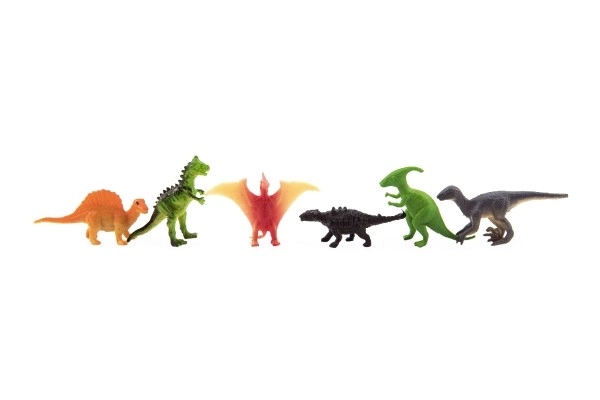 Mini Dinosauri In Plastica 6-7cm Set 12 Pezzi