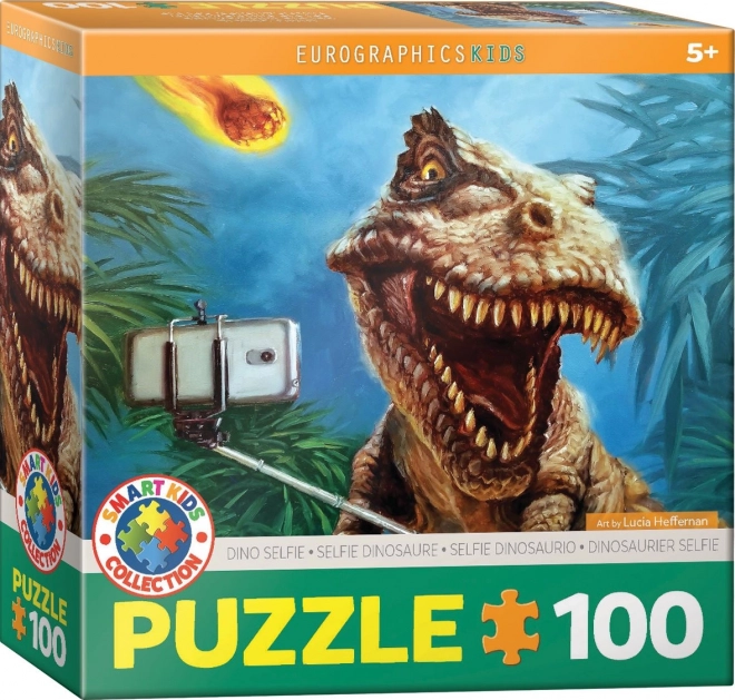 Puzzle Eurographics dinosauri selfie 100 pezzi