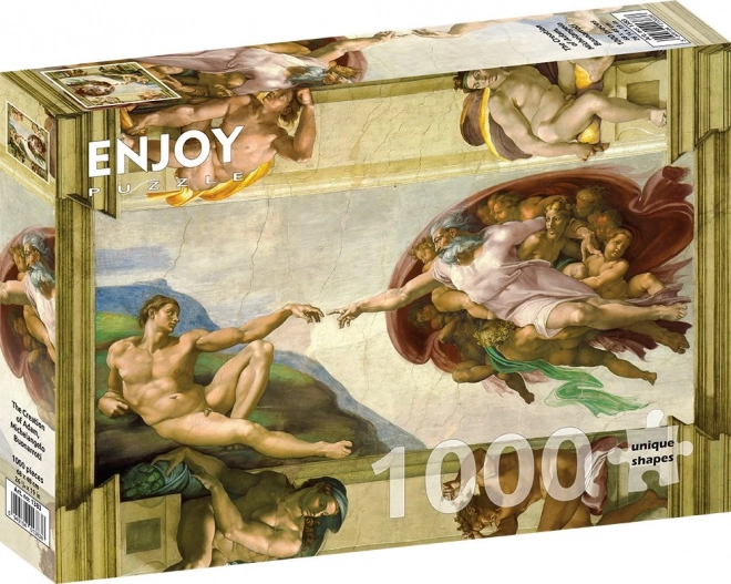 Puzzle 1000 pezzi Michelangelo Buonarroti La Creazione di Adamo