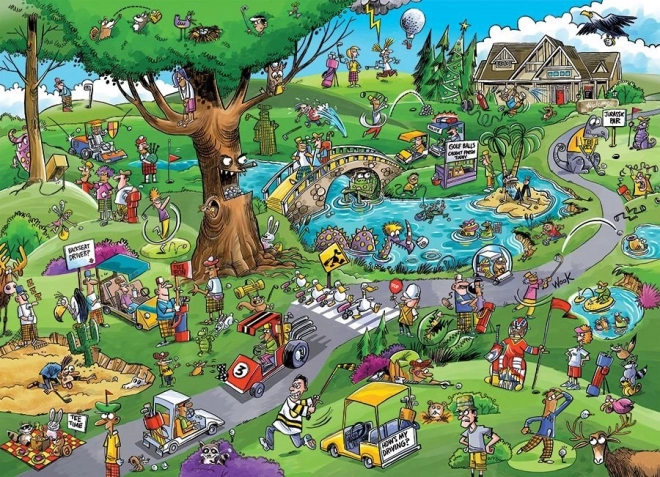 Puzzle DoodleTown: Golf Tipico 1000 pezzi