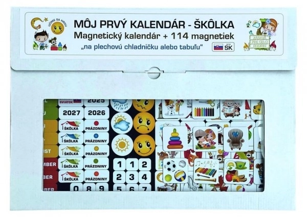 Calendario magnetico per bambini - 114 magneti