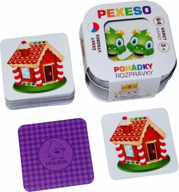 Memory Fiabe in scatolina di latta (64 carte)