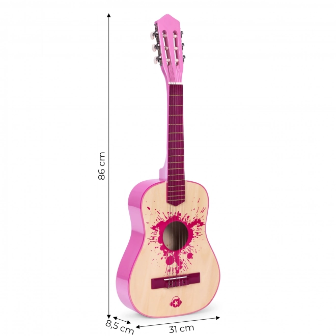 Chitarra per Bambini Rosa Grande