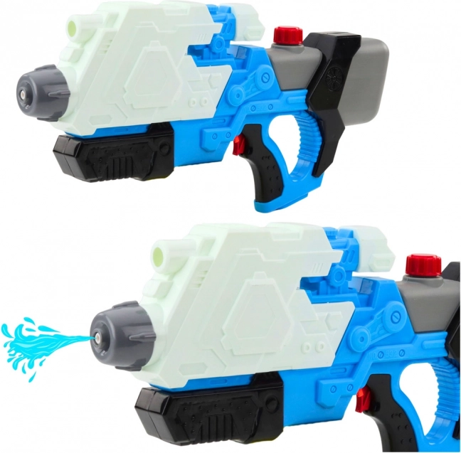 Pistola ad acqua - fucile a pompa bianco-blu 650 ml