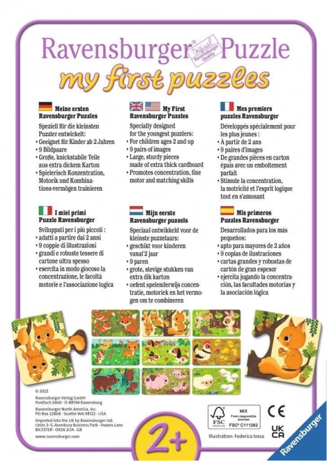 I miei primi puzzle Animali e cuccioli RAVENSBURGER