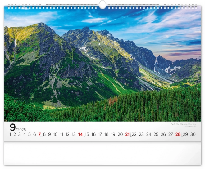 Calendario da parete Magiche Tatra 2025