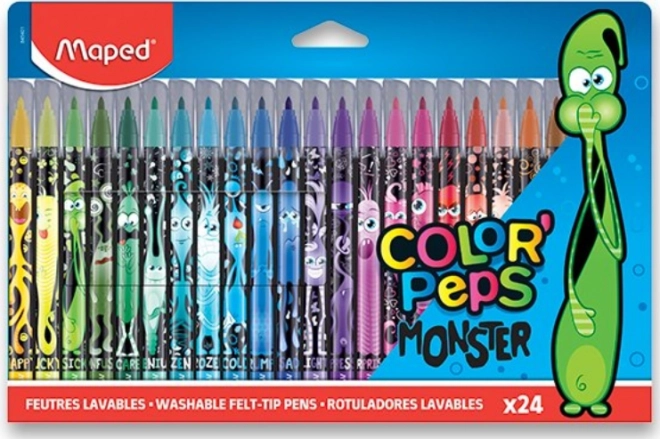 24 colori vivaci e lavabili
